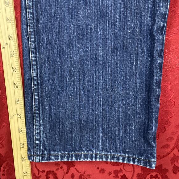 J Brand WALKER Relaxed Straight Leg Jeans 36 34x30” Button Fly Dark Made In USA - Picture 8 of 13